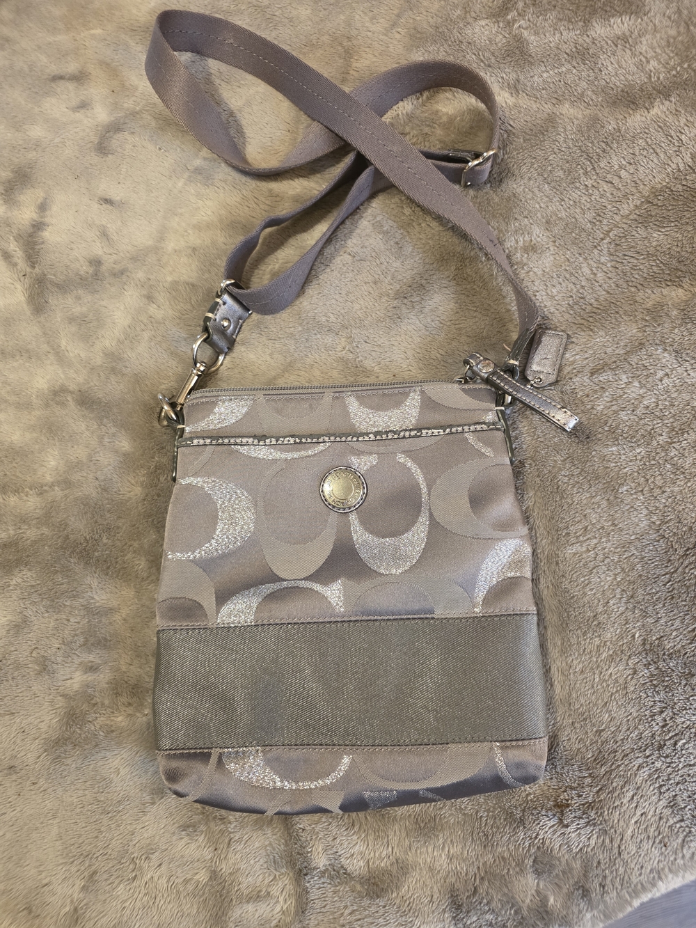 Coach Silver Cross Body